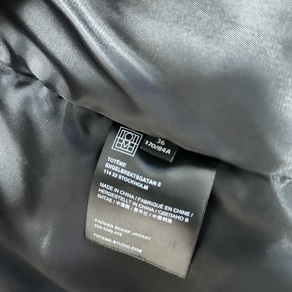 TOTEME PADDED SCARF JACKET - Picture 4 of 4